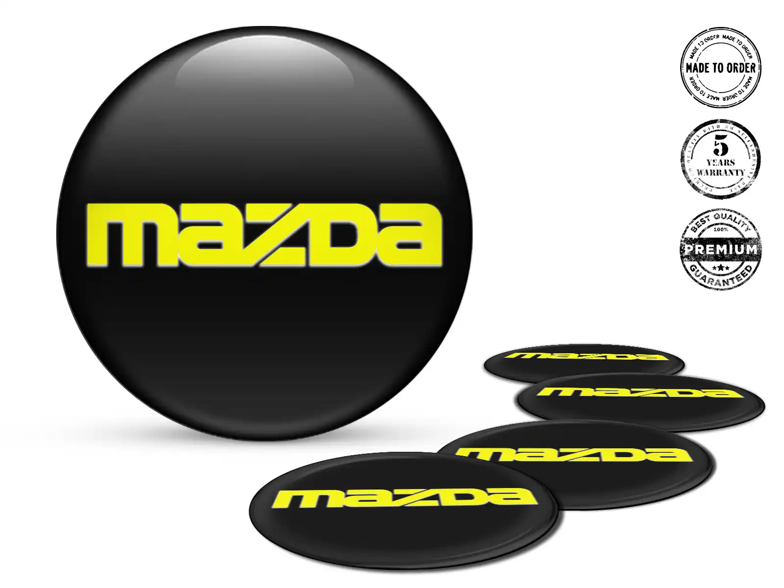 Mazda Calcomanía de Aro Estilo Edición de Cúpula Premium